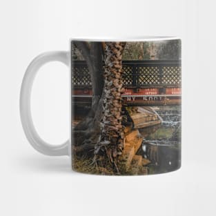 Peaceful Stream of Water Flowing under Bridge V3 Mug